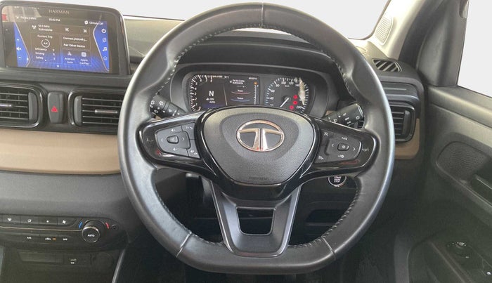 2022 Tata PUNCH CREATIVE iRA 1.2 AMT KAZIRANGA EDITION , Petrol, Automatic, 15,819 km, Steering Wheel Close Up