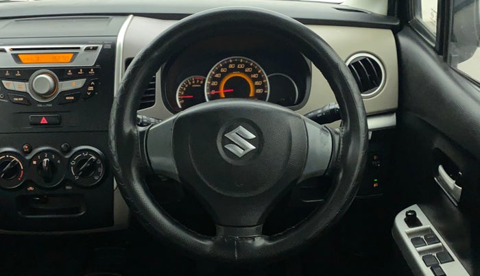 2013 Maruti Wagon R 1.0 VXI, Petrol, Manual, 1,12,582 km, Steering Wheel Close Up
