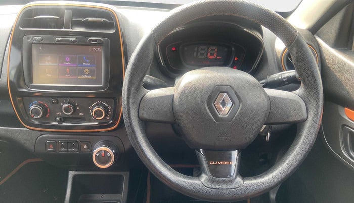 2018 Renault Kwid CLIMBER 1.0 AMT, Petrol, Automatic, 17,031 km, Steering Wheel Close Up
