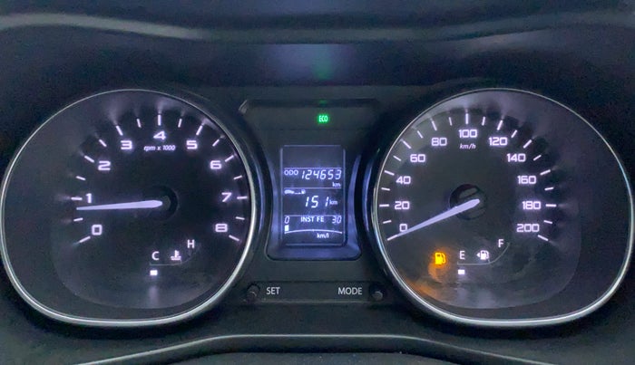 2018 Tata NEXON XZ PLUS DIESEL DUAL TONE, Diesel, Manual, 1,24,653 km, Odometer Image