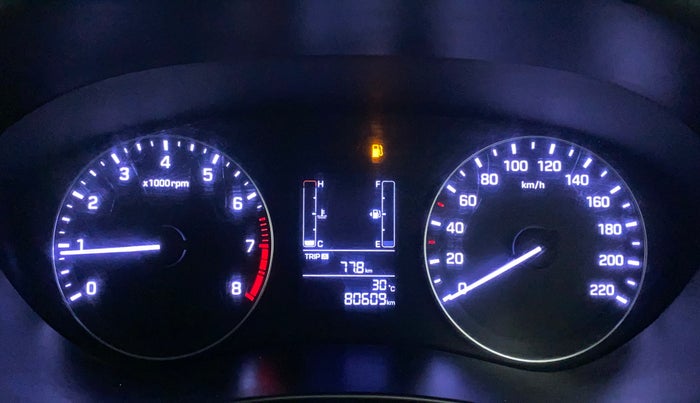 2017 Hyundai Elite i20 MAGNA 1.2, Petrol, Manual, 80,609 km, Odometer Image