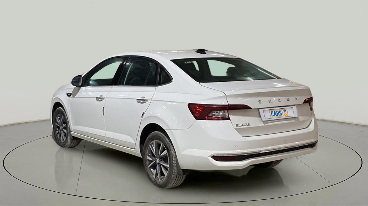 2023 Skoda SLAVIA STYLE 1.0L TSI AT, Petrol, Automatic, 10,058 km, Left Back Diagonal