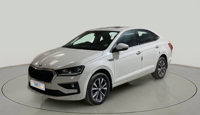2023 Skoda SLAVIA STYLE 1.0L TSI AT, Petrol, Automatic, 10,058 km, Left Front Diagonal