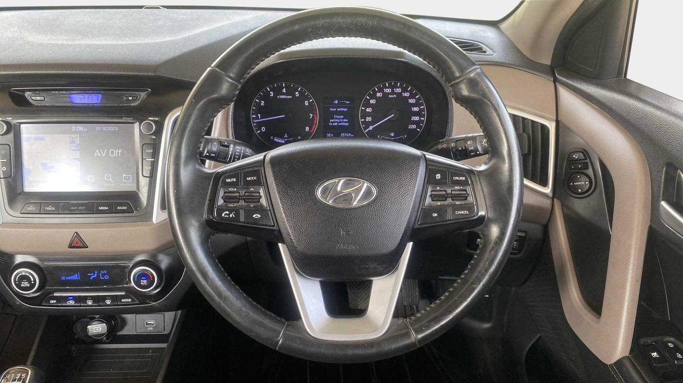 2019 Hyundai Creta SX (O) 1.6 PETROL, Petrol, Manual, 25,937 km, Steering Wheel Close Up