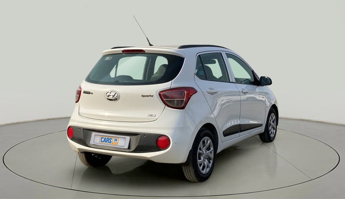 2017 Hyundai Grand i10 SPORTZ (O) 1.2 KAPPA VTVT, Petrol, Manual, 91,881 km, Right Back Diagonal