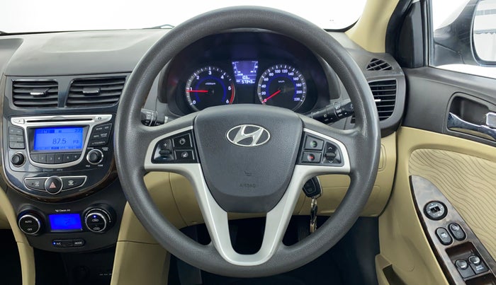 2014 Hyundai Verna FLUIDIC 1.4 EX CRDI, Diesel, Manual, 57,555 km, Steering Wheel Close Up
