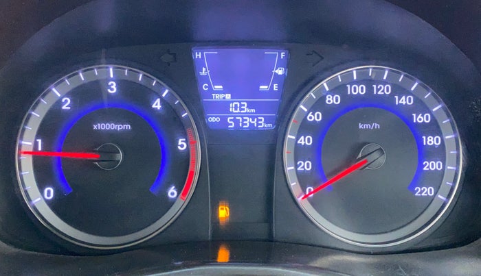 2014 Hyundai Verna FLUIDIC 1.4 EX CRDI, Diesel, Manual, 57,555 km, Odometer Image