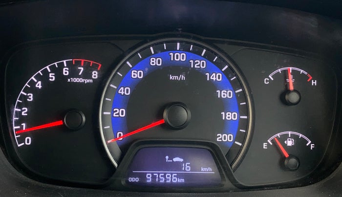 2015 Hyundai Xcent S (O) 1.2, Petrol, Manual, 97,591 km, Odometer Image