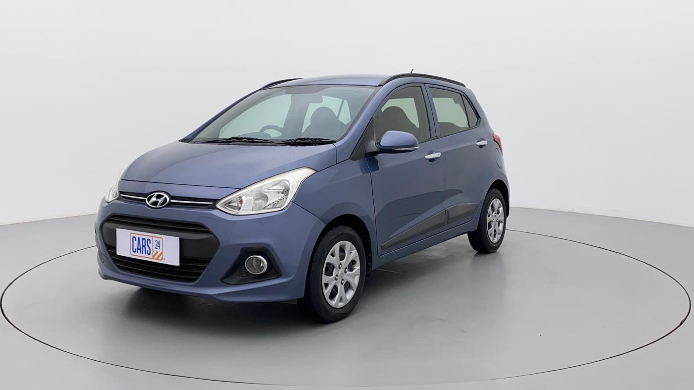 2014 Hyundai Grand i10 SPORTZ 1.2 KAPPA VTVT, Petrol, Manual, 62,513 km, Left Front Diagonal