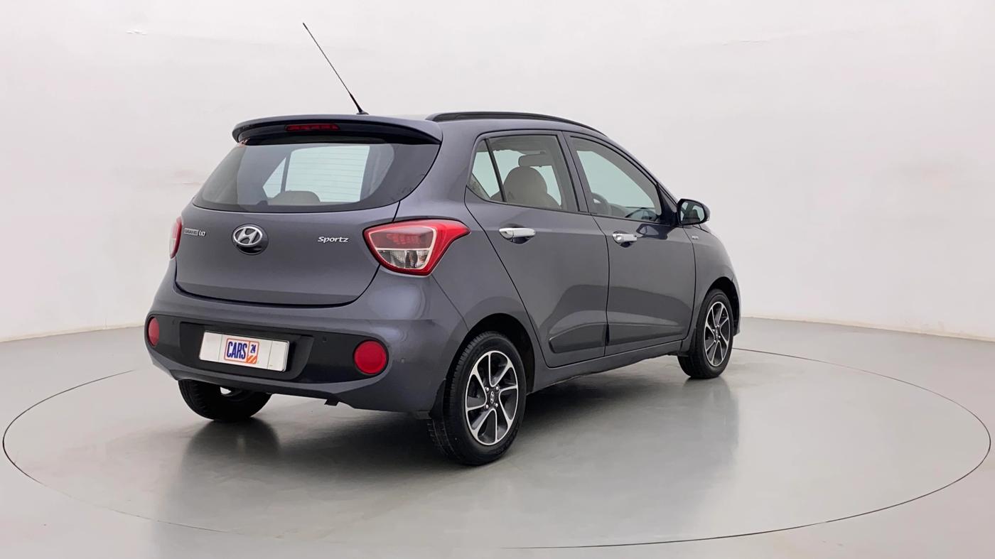 2018 Hyundai Grand i10 SPORTZ AT 1.2 KAPPA VTVT, Petrol, Automatic, 26,821 km, Right Back Diagonal