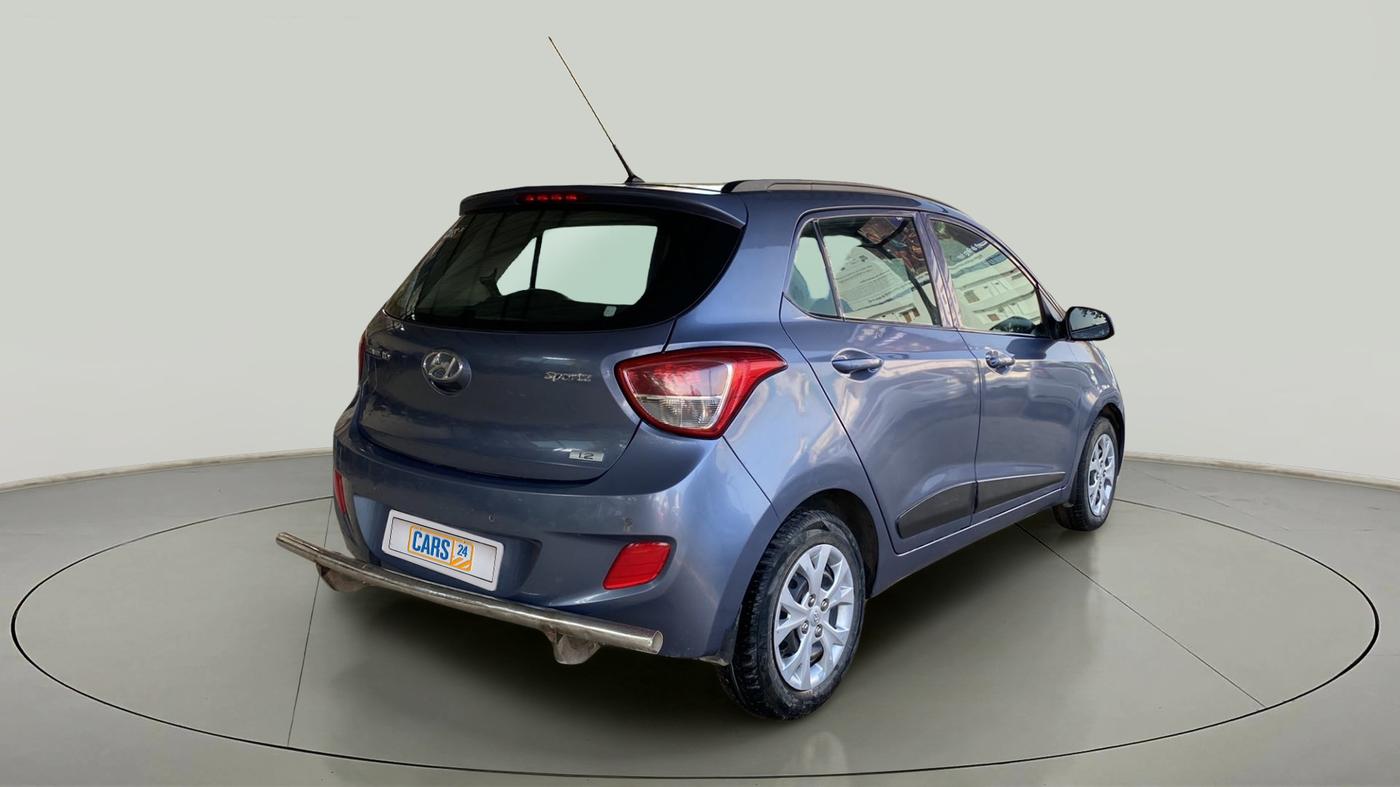 2016 Hyundai Grand i10 SPORTZ 1.2 KAPPA VTVT, Petrol, Manual, 58,865 km, Right Back Diagonal