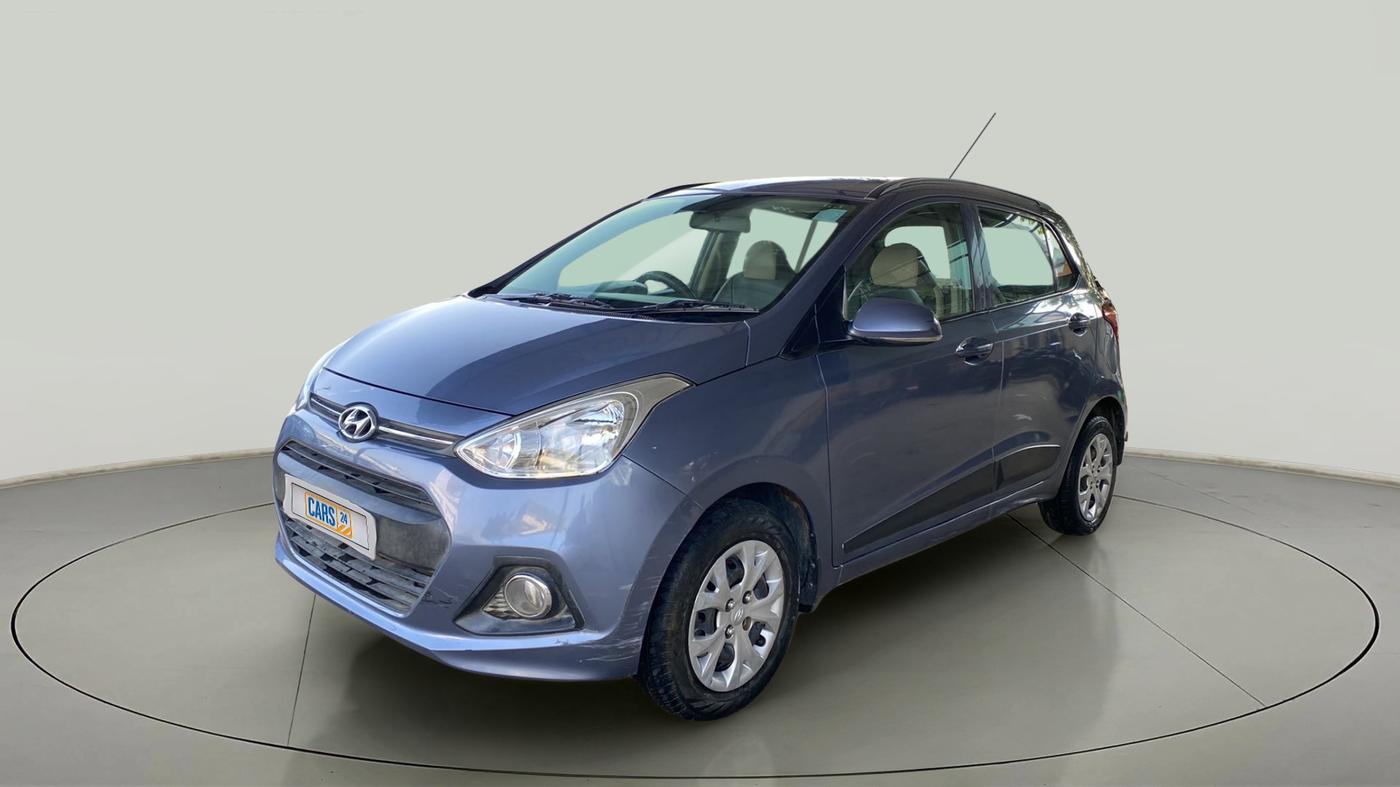 2016 Hyundai Grand i10 SPORTZ 1.2 KAPPA VTVT, Petrol, Manual, 58,865 km, Left Front Diagonal