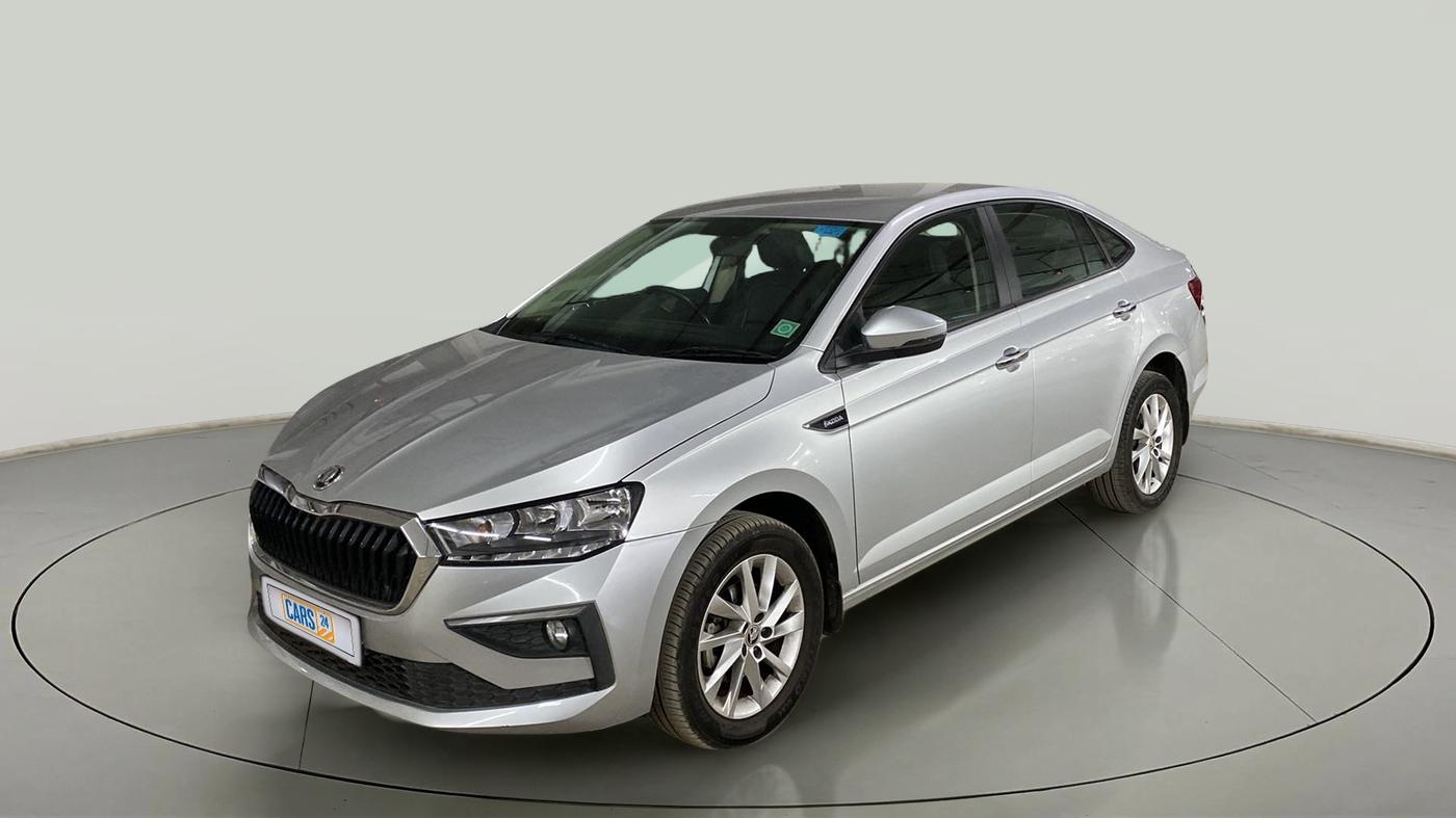 2022 Skoda SLAVIA AMBITION 1.0L TSI AT, Petrol, Automatic, 12,509 km, Left Front Diagonal