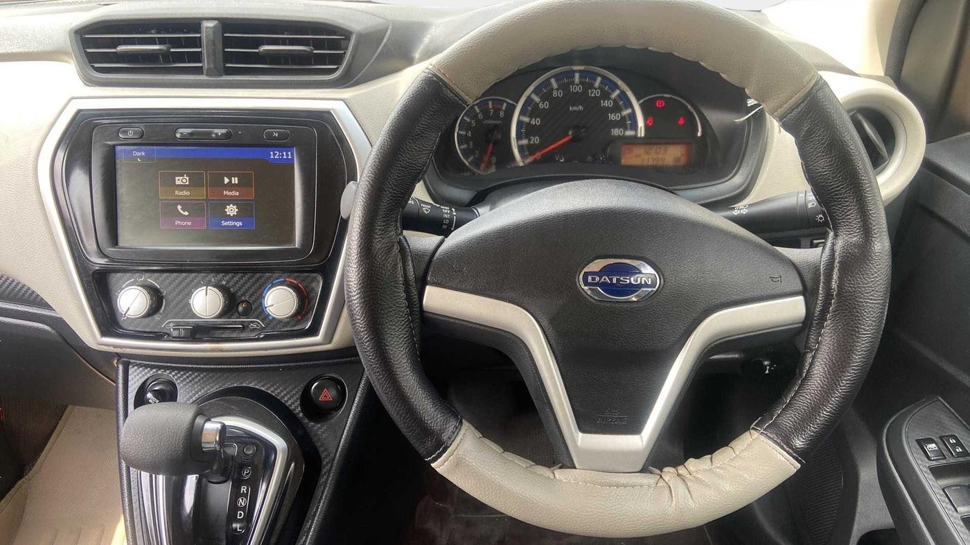 2019 Datsun Go Plus T CVT, Petrol, Automatic, 11,794 km, Steering Wheel Close Up