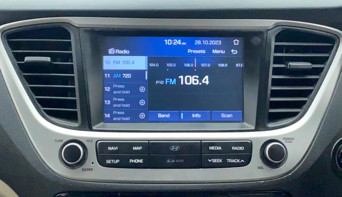 2019 Hyundai Verna 1.6 VTVT SX O, CNG, Manual, 61,381 km, Infotainment System