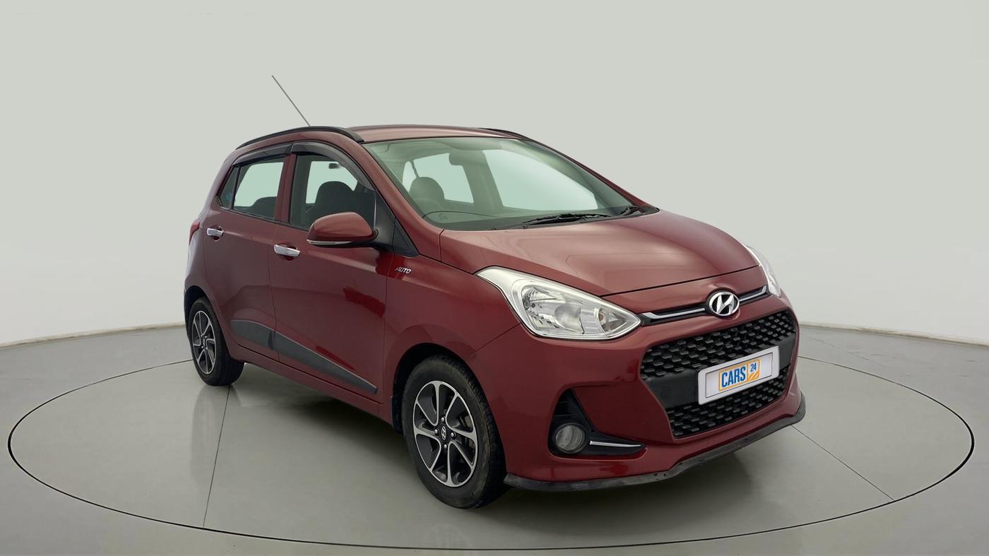 2018 Hyundai Grand i10 SPORTZ (O) AT 1.2 KAPPA VTVT, Petrol, Automatic, 49,452 km, Right Front Diagonal