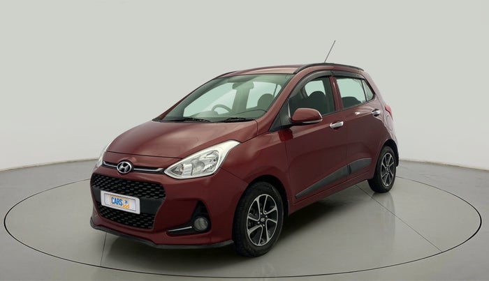 2018 Hyundai Grand i10 SPORTZ (O) AT 1.2 KAPPA VTVT, Petrol, Automatic, 49,452 km, Left Front Diagonal