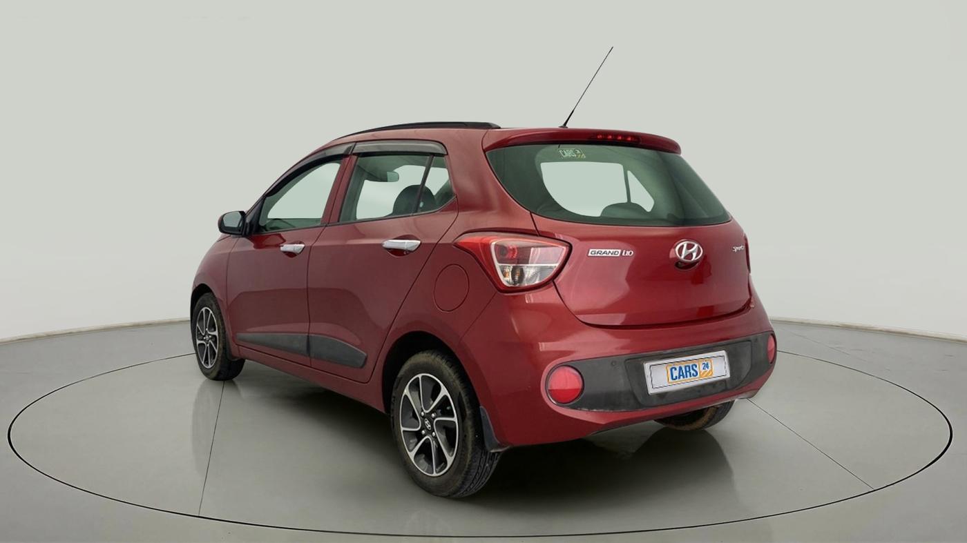 2018 Hyundai Grand i10 SPORTZ (O) AT 1.2 KAPPA VTVT, Petrol, Automatic, 49,452 km, Left Back Diagonal