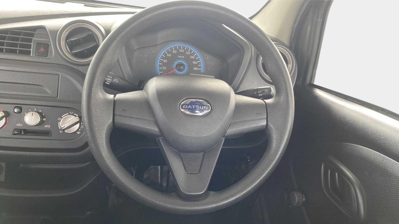 2019 Datsun Redi Go A, Petrol, Manual, 40,295 km, Steering Wheel Close Up