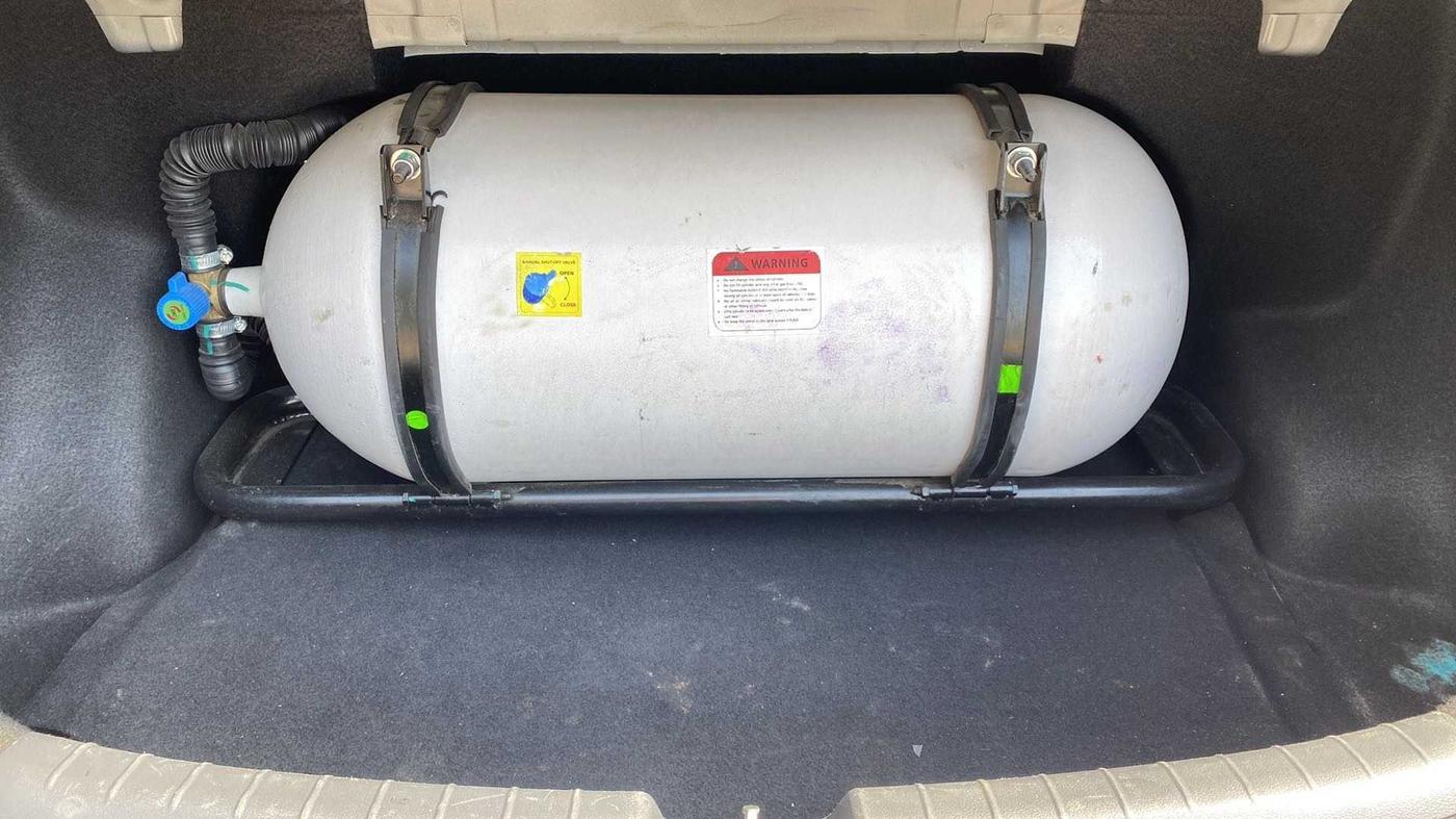 2022 Hyundai AURA S 1.2 CNG, CNG, Manual, 56,564 km, Boot Inside