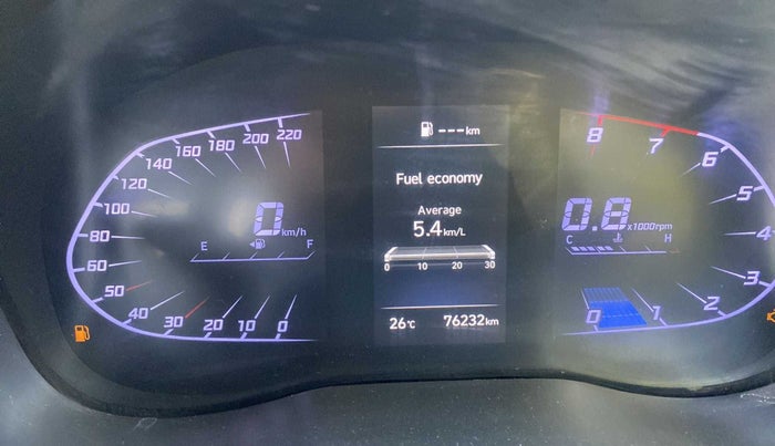 2020 Hyundai Verna SX 1.5 VTVT, Petrol, Manual, 76,242 km, Odometer Image