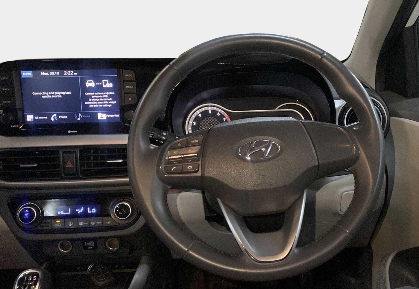 2022 Hyundai GRAND I10 NIOS ASTA 1.2 KAPPA VTVT, Petrol, Manual, 20,634 km, Steering Wheel Close Up