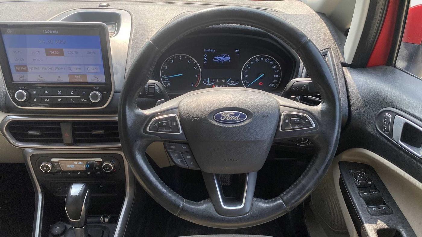 2019 Ford Ecosport TITANIUM + 1.5L PETROL AT, Petrol, Automatic, 31,377 km, Steering Wheel Close Up