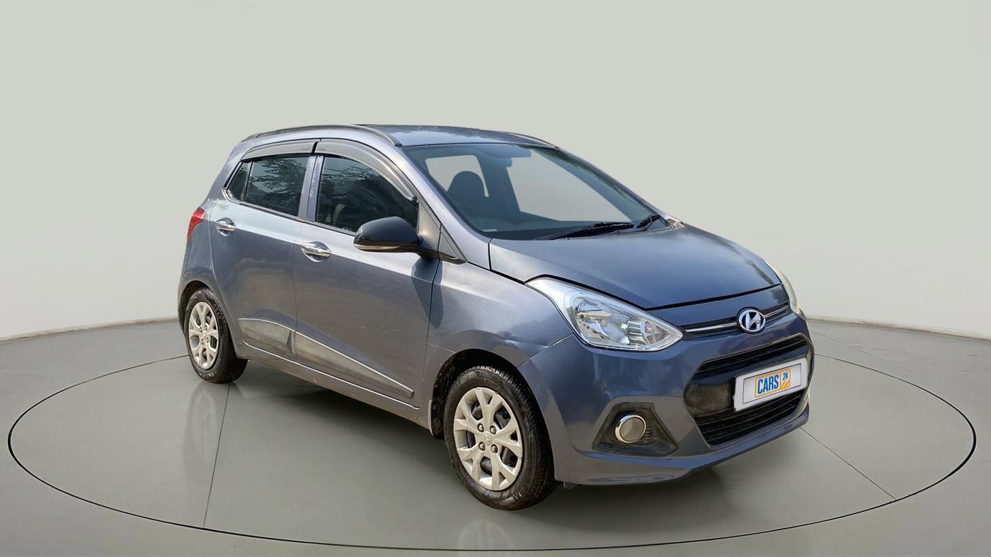 2014 Hyundai Grand i10 SPORTZ 1.2 KAPPA VTVT, CNG, Manual, 82,995 km, Right Front Diagonal