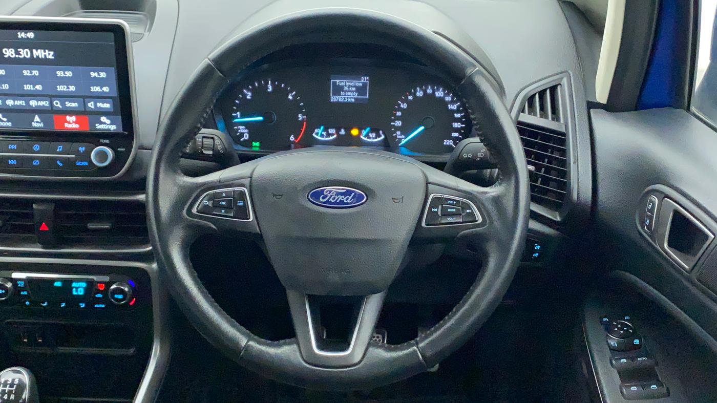 2018 Ford Ecosport TITANIUM 1.5L DIESEL, Diesel, Manual, 28,782 km, Steering Wheel Close Up