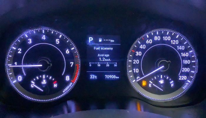 2019 Hyundai VENUE SX PLUS 1.0 TURBO DCT, Petrol, Automatic, 70,908 km, Odometer Image