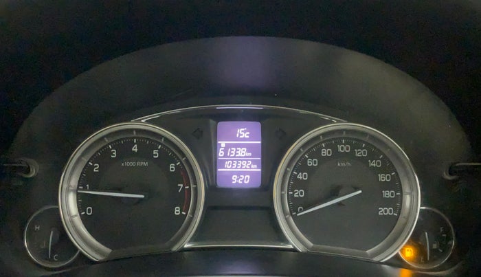 2016 Maruti Ciaz VXI+, Petrol, Manual, 1,03,392 km, Odometer Image