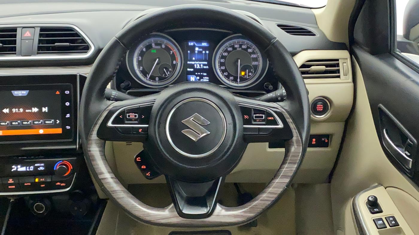 2022 Maruti Dzire ZXI Plus AMT, Petrol, Automatic, 27,447 km, Steering Wheel Close Up