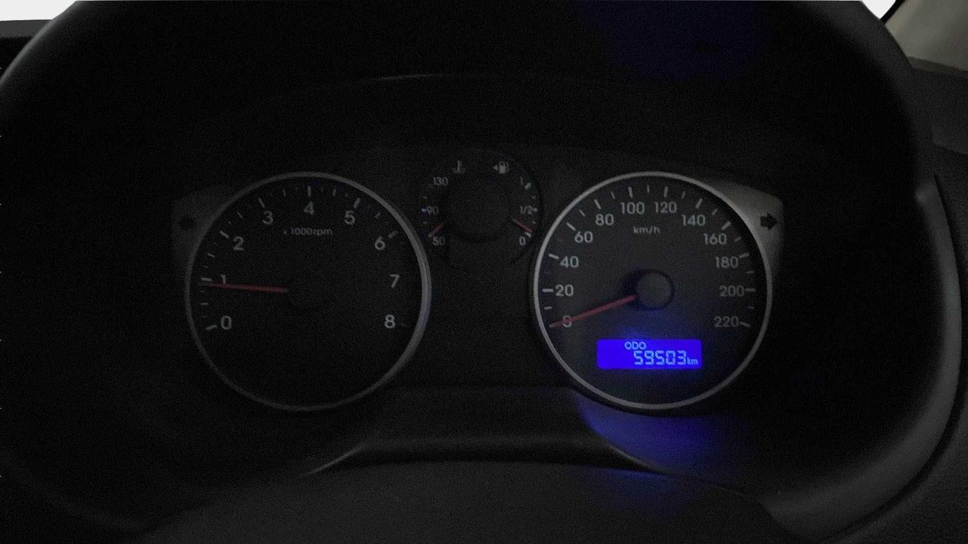 2012 Hyundai i20 MAGNA (O) 1.2, Petrol, Manual, 59,516 km, Odometer Image