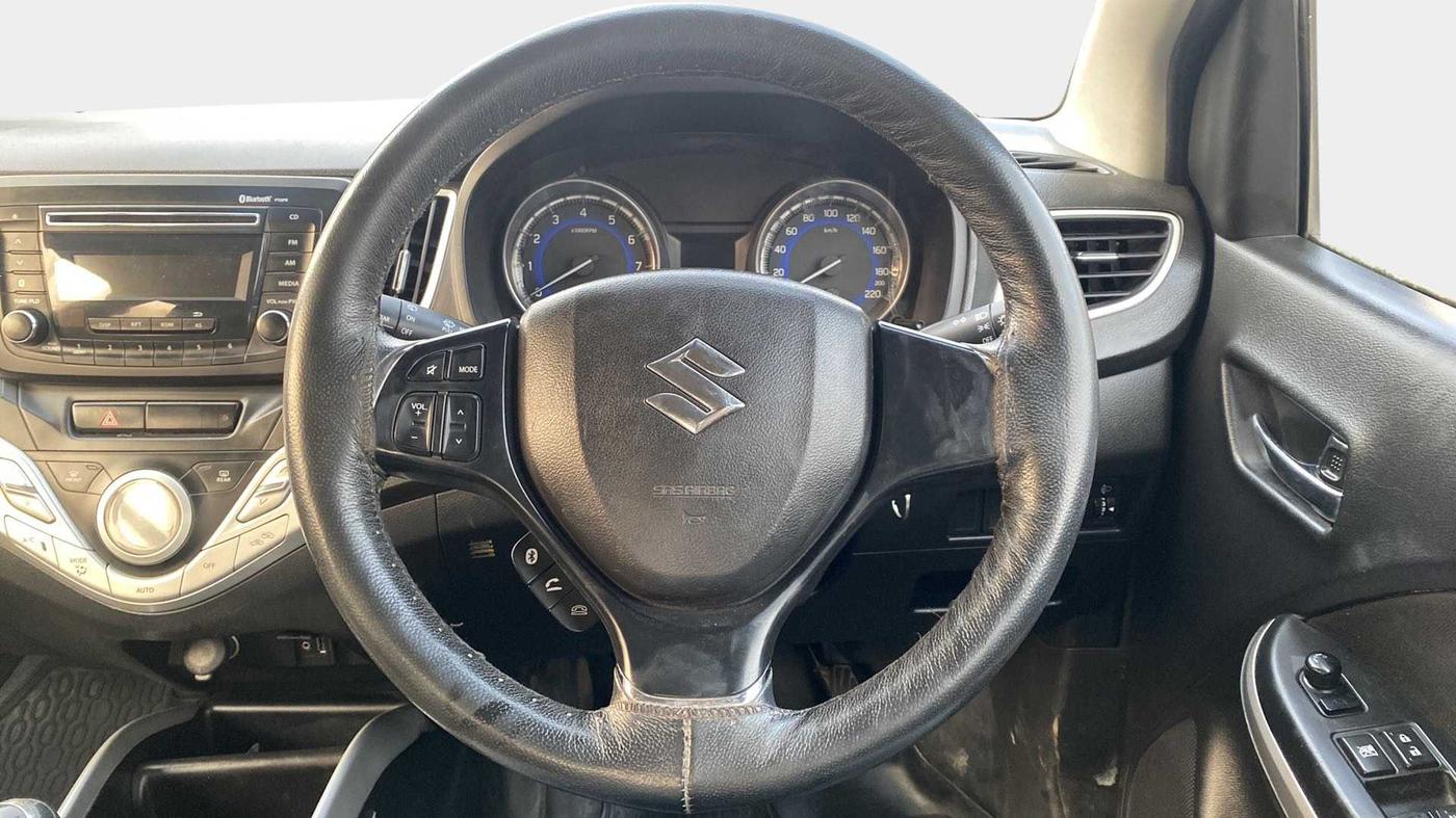2016 Maruti Baleno DELTA PETROL 1.2, Petrol, Manual, 46,649 km, Steering Wheel Close Up