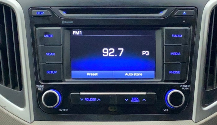 2017 Hyundai Creta E PLUS 1.6 PETROL, Petrol, Manual, 1,12,919 km, Infotainment System