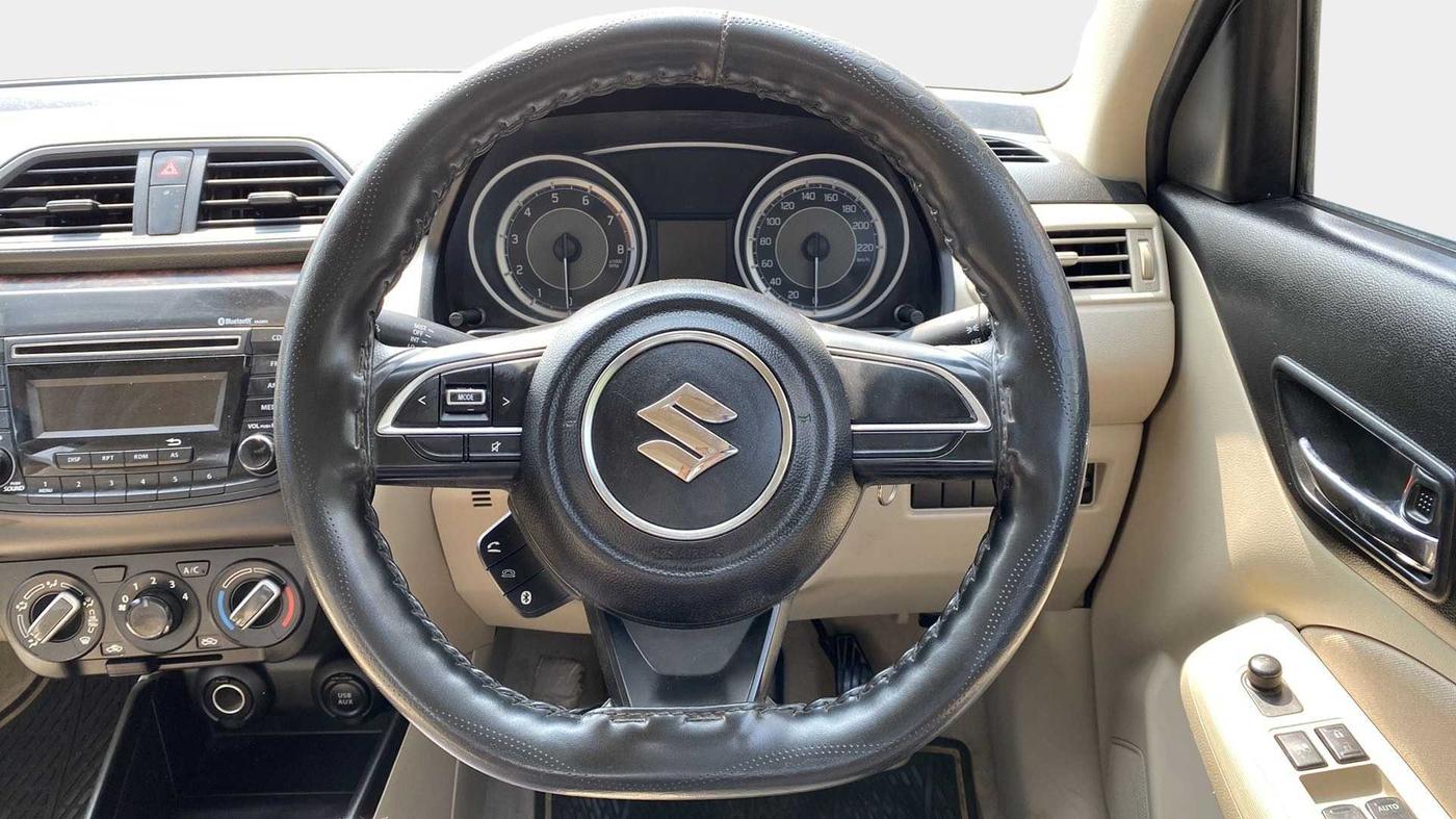 2017 Maruti Dzire VXI, Petrol, Manual, 83,443 km, Steering Wheel Close Up
