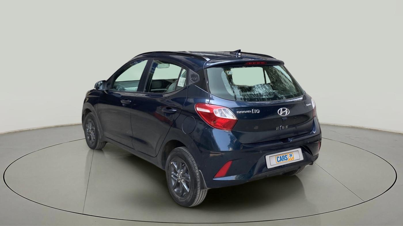 2019 Hyundai GRAND I10 NIOS SPORTZ AMT 1.2 KAPPA VTVT, Petrol, Automatic, 6,406 km, Left Back Diagonal