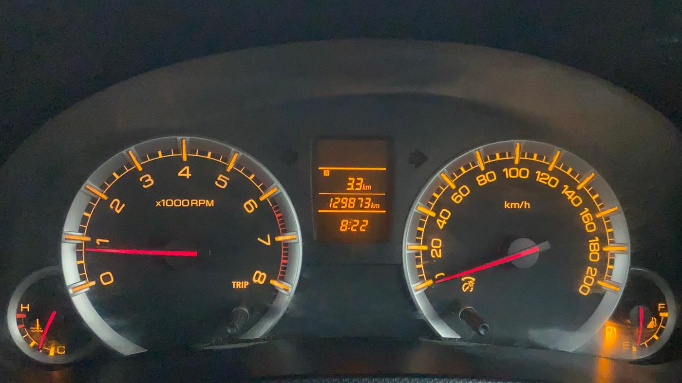 2013 Maruti Swift VXI, Petrol, Manual, 1,29,873 km, Odometer Image