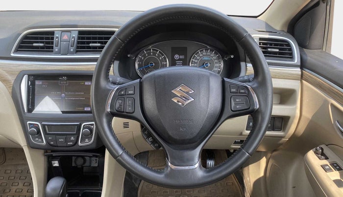 2019 Maruti Ciaz ALPHA  AT 1.5 SHVS PETROL, Petrol, Automatic, 22,258 km, Steering Wheel Close Up