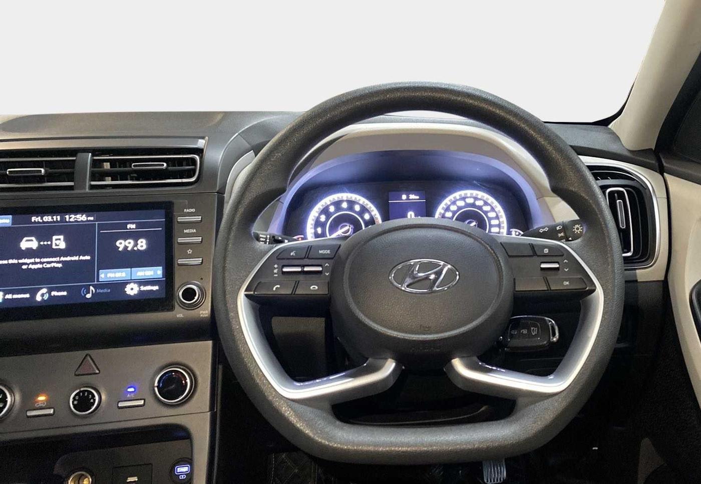 2022 Hyundai Creta EX 1.5 PETROL, Petrol, Manual, 6,397 km, Steering Wheel Close Up