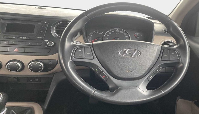 2015 Hyundai Grand i10 ASTA (O) 1.2 KAPPA VTVT, Petrol, Manual, 63,488 km, Steering Wheel Close Up