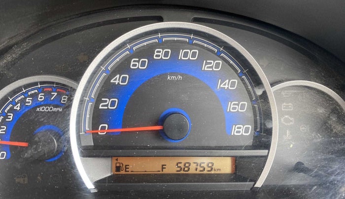 2017 Maruti Wagon R 1.0 VXI, Petrol, Manual, 58,869 km, Odometer Image