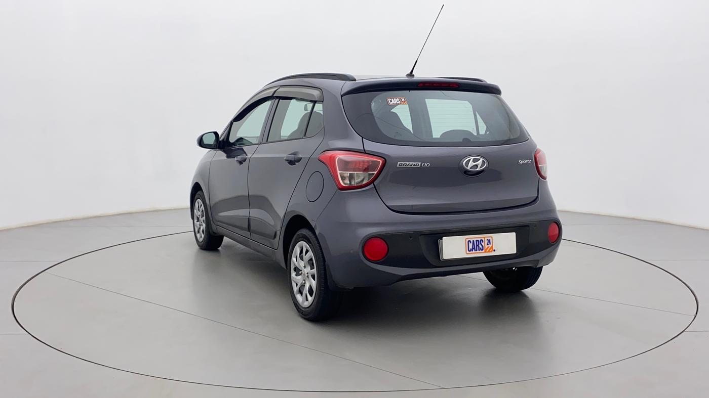 2018 Hyundai Grand i10 SPORTZ 1.2 KAPPA VTVT, Petrol, Manual, 75,741 km, Left Back Diagonal
