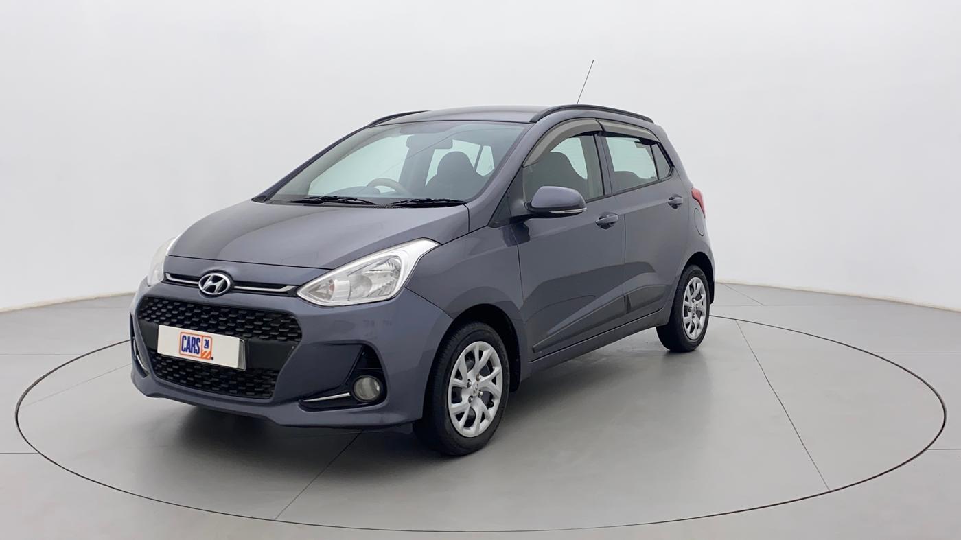 2018 Hyundai Grand i10 SPORTZ 1.2 KAPPA VTVT, Petrol, Manual, 75,741 km, Left Front Diagonal