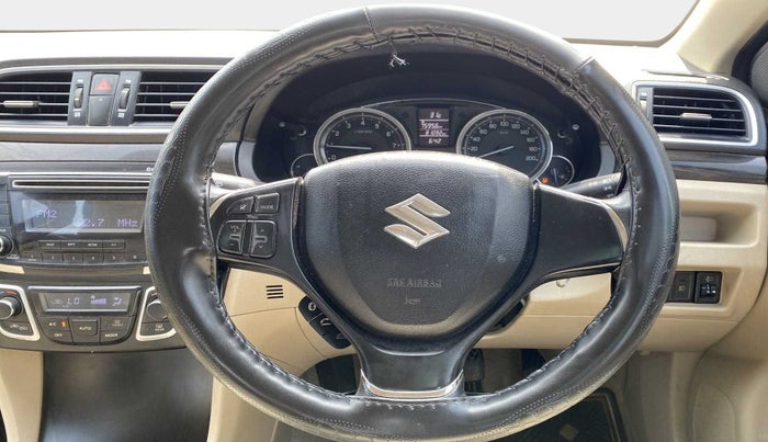2015 Maruti Ciaz VXI, Petrol, Manual, 81,132 km, Steering Wheel Close Up