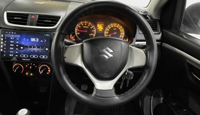 2012 Maruti Swift VXI, Petrol, Manual, 99,553 km, Steering Wheel Close Up