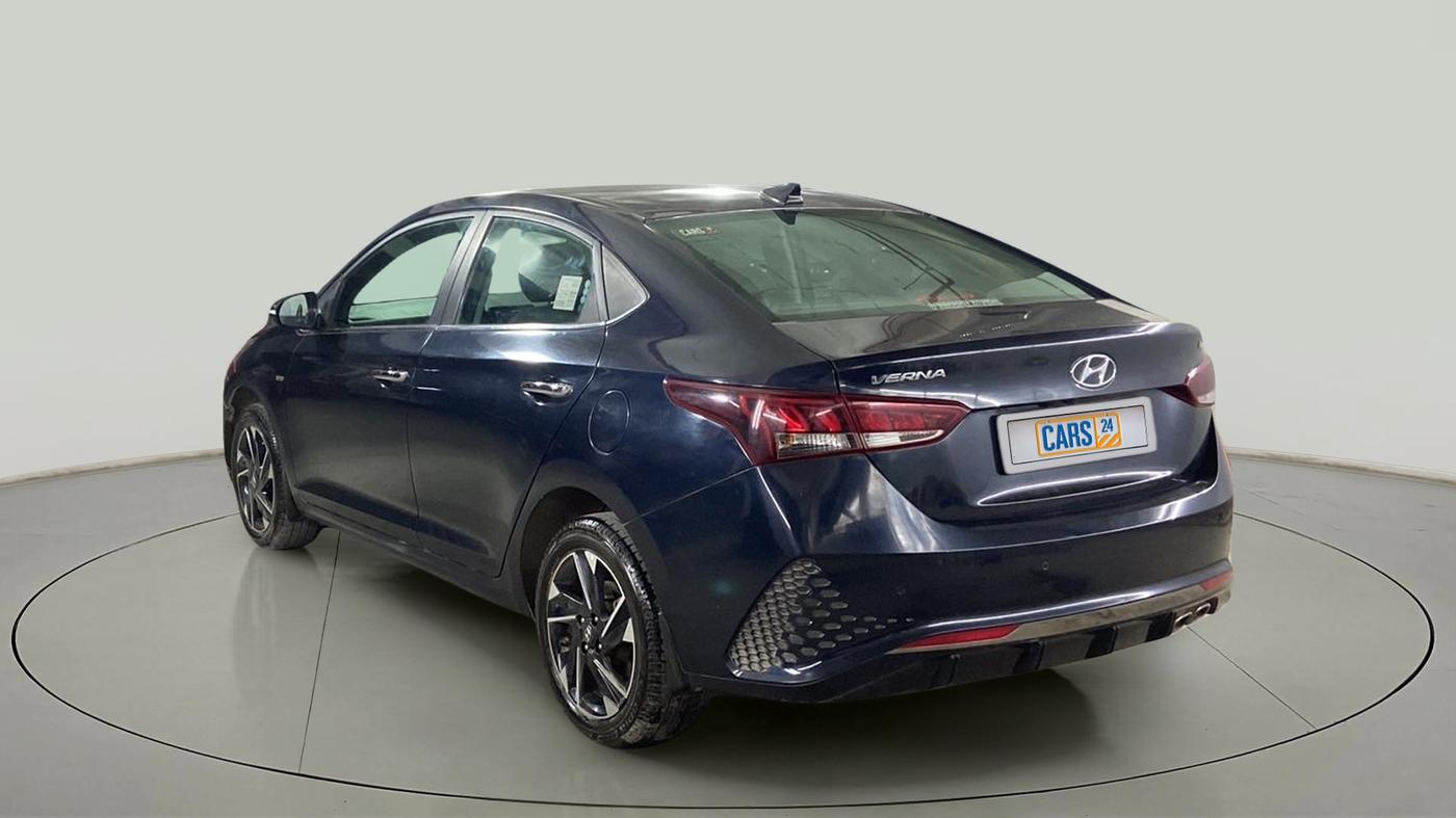 2021 Hyundai Verna SX (O) 1.0 TURBO DCT, Petrol, Automatic, 39,795 km, Left Back Diagonal
