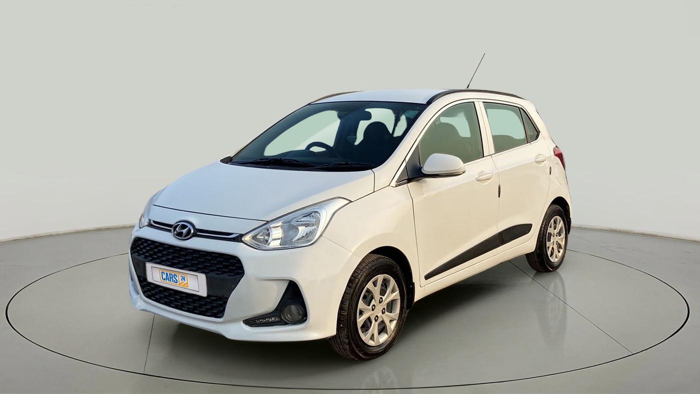 2018 Hyundai Grand i10 SPORTZ (O) 1.2 KAPPA VTVT, Petrol, Manual, 56,487 km, Left Front Diagonal