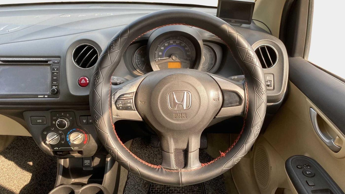 2015 Honda Amaze 1.2L I-VTEC VX (O), Petrol, Manual, 45,190 km, Steering Wheel Close Up