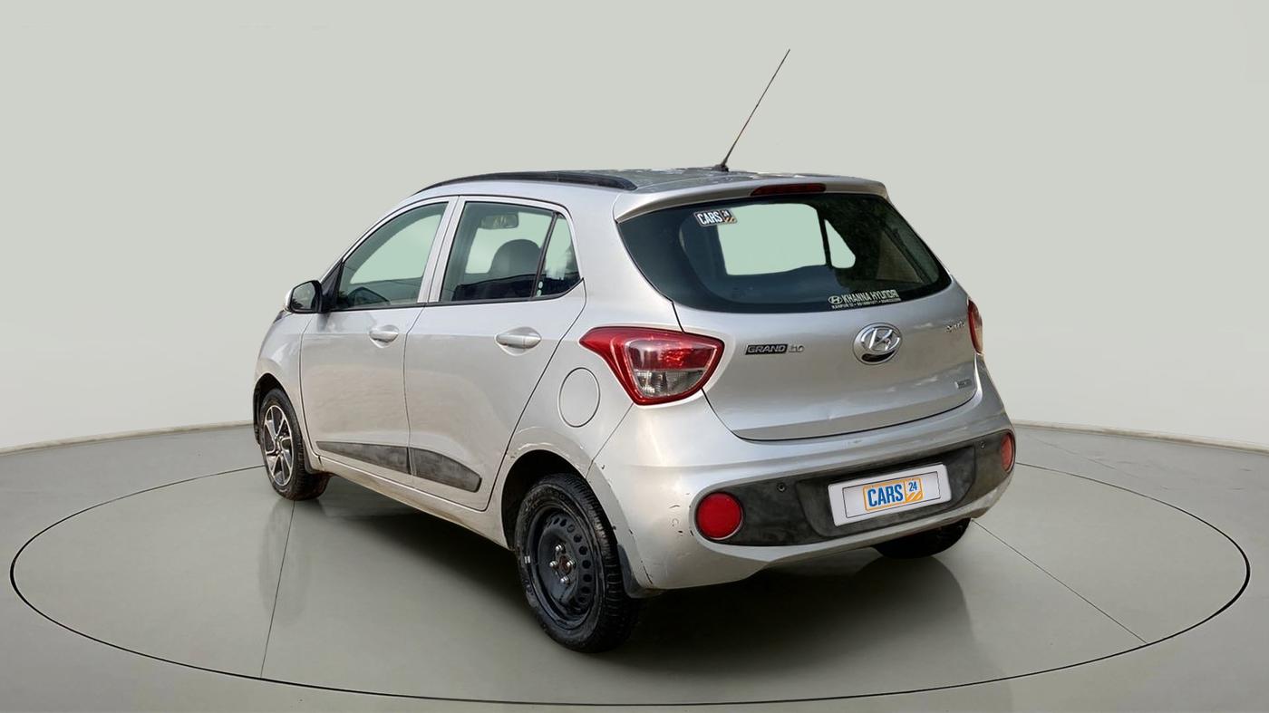 2017 Hyundai Grand i10 SPORTZ (O) AT 1.2 KAPPA VTVT, Petrol, Automatic, 20,854 km, Left Back Diagonal